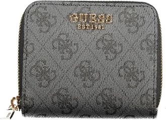 Guess Zwarte Polyethyleen Dames Portemonnee Laurel II SLG - Dames - Portefeuilles - Grijs - ONE Size - Accessoires
