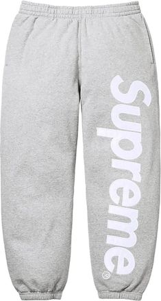 SUPREME logo appliqué track pants - Grey