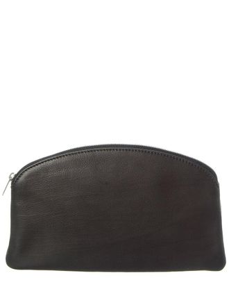 The Row Leather Clutch