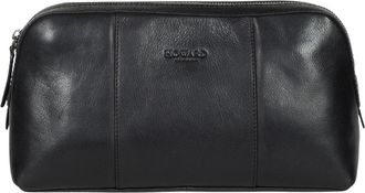 Howard London Bradley Washbag - Heren - Toilettassen - Zwart - ONE Size - Leer - Tassen