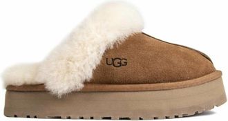 UGG Disquette Pantoffels Chestnut - Dames - Pantoffels - Bruin - 38 EU - Polyester - Schoenen
