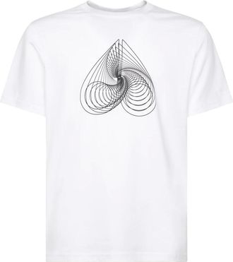 Moose Knuckles T-Shirts, male, White, Size: XL Eclipso TEE