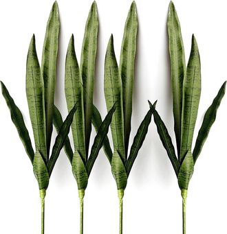OEM Juego De 4 Plantas Artificiales De Sansevieria, De 76 Cm De Altura, Planta Serpiente Artificial Para Decoraci&oacute;n De Interiores Y Exteriores De Hogares,