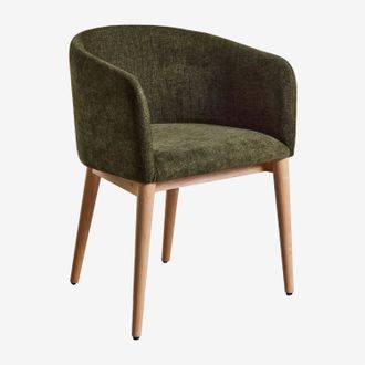Sklum Pack De 2 Sillas De Comedor Tapizadas Con Reposabrazos Bunia Sklum