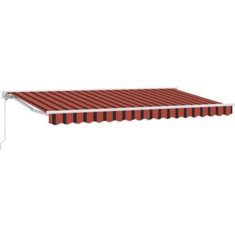 vidaXL Toldo Retr&aacute;ctil Manual Rayas Multicolor 350x200 Cm Tela Vidaxl