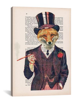 iCanvas Icanvas Dapper Fox By Coco De Paris