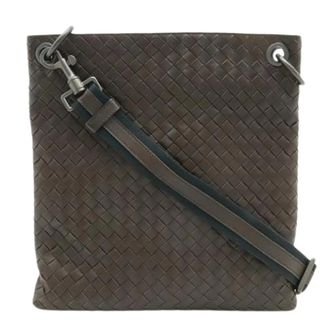 Bottega Veneta Tweedehands leren schoudertassen - Dames - Pre-owned - Bruin - Maat: ONE Size Leer