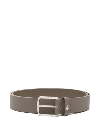 Lacoste grained leather belt - men - Calf Leather - 100 - Neutrals