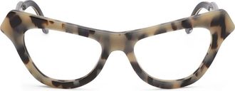Marni 52mm Cat Eye Reading Glasses in Grey Tort at Nordstrom Rack