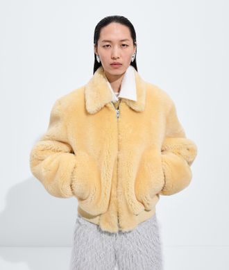 Bottega Veneta Giacca in shearling - Giallo - Donna - 36