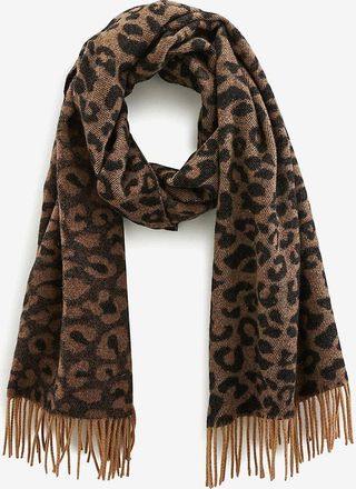 Balzac Paris Webschal aus recycelter Wolle mit Motiv Public