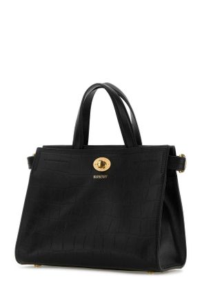 Burberry Womens Black Leather Mini Cotswolds Handbag Borse A Mano