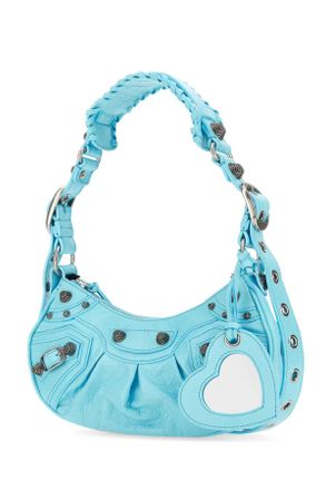 Balenciaga Womens Light Blue Nappa Leather Le Cagole Xs Shoulder Bag Seablue T Domesticated Calf Borse A Mano