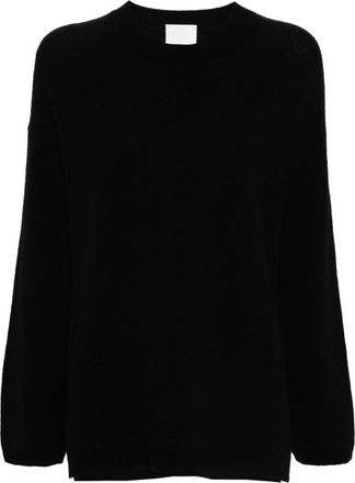 Allude crew-neck cashmere sweater - women - Cashmere - S - Black