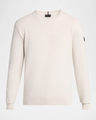 Moncler Men & apos;s Waffle-Knit Cotton Sweater