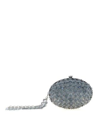 Self Portrait crystal chain clutch