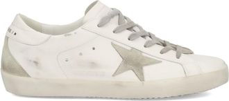 Golden Goose White Distressed Sneakers