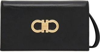 Ferragamo Tassen, Dames, Zwart, ONE Size, Leer, Gancini Mini Bag