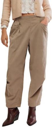 Free People Nice Choice Corduroy Pull-On Pants in Fossil Dune at Nordstrom Rack, Size X-Small