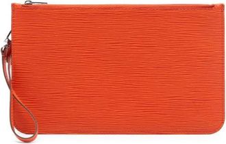 Louis Vuitton Pre-owned Epi Leather Pouch - Dames - Vintage Clutch - Oranje - ONE Size - Leer - Vintage