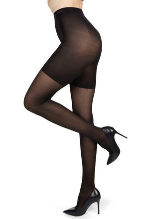 MeMoi Lustre Shaper Tights in Black at Nordstrom, Size Medium