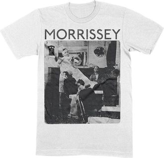 Morrissey T Shirt Barber Shop Logo Official Mens White XXL