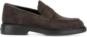 Hogan Schoenen, Heren, Bruin, 42 1/2 EU, Su&egrave;de, H704 Loafer