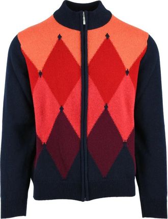 Hawico Zip Cardigan Cashmere Red/Orange