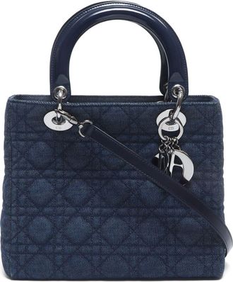 Dior Borsa tote Lady Dior two-way anni 2000 - Blu