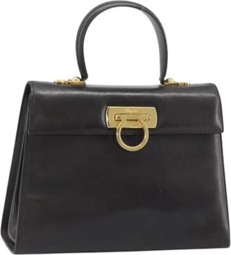 Ferragamo Pre-owned Handbags, female, Brown, Size: ONE SIZE Pre-owned Hand Bag