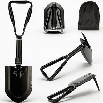 OEM Pala Plegable De 58 Cm, Pala Para Nieve, 50 Pala Multifuncional De Acero Al Carbono De Alta Resistencia Y Extra Estable, Pala Plegable Combinada Para 