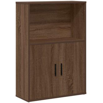 vidaXL Vidaxl - Bookcase Brown Oak 60x24x85 cm Engineered Wood