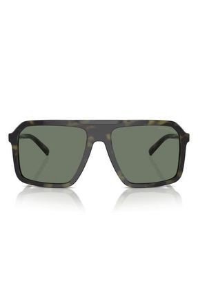 Michael Kors Murren 58mm Square Sunglasses in Olive Tortoise /Olive Green at Nordstrom