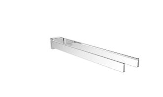 Emco Emco - Toallero Cue Cromado, 2 Brazos, R&iacute;gido, 431 Mm, 325000143