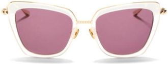 Valentino V - Daydream Ii Translucent White Cat-Eye Sunglasses