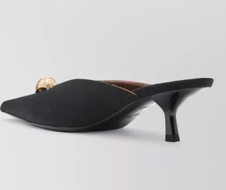 Giuseppe Zanotti carole leather mules pointed toe embellishment