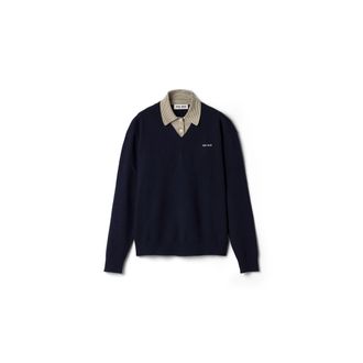 Miu Miu Wool And Cashmere Sweater, Woman, Blue/fern Green, Size 36