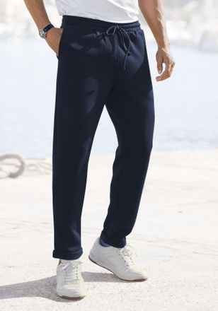 John Devin Jogger Pants »Jogg Pants« Umschlag am Beinabschluss, aus elastischer Piqué-Qualität