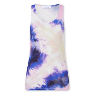 Paco Rabanne Tops, Dames, Veelkleurig, XS, Tanktop van bedrukte jersey