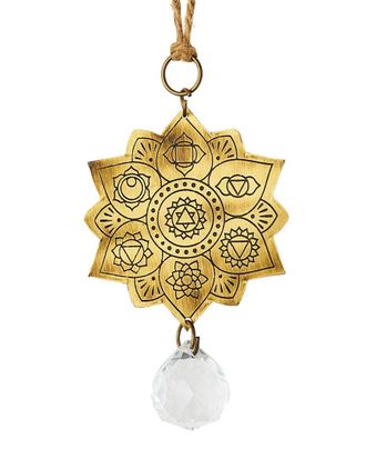 Matr Boomie Matr Boomie Surya Hamsa Engraved Brass Suncatcher