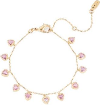 Dean Davidson Cherie Heart Charm Bracelet in Pink at Nordstrom