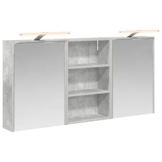 vidaXL Juego De Muebles De Ba&ntilde;o Con Estante 3 Pcs 126 X 16 X 62.5 Cm Vidaxl