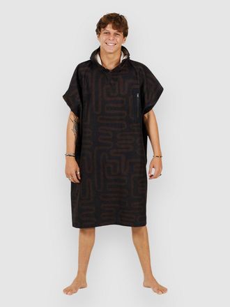 After Tech Pocket Surf Poncho negro