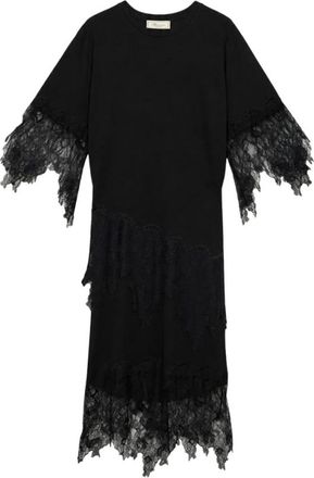 Blumarine Rf 6092 J1610 Midi Jurk - Dames - Casual kleedjes - Zwart - XS - Kleedjes