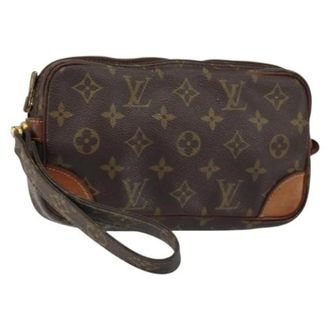 Louis Vuitton Pre-owned Clutches, female, Brown, Size: ONE SIZE Pre-owned Canvas Clutch