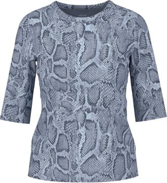 Marc Cain T-shirts - Dames - T-shirts - Blauw - XL - Katoen - Tops
