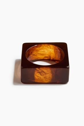H&M Chunky bangle bracelet in Burnt Orange/marbled at Nordstrom