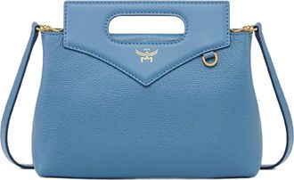 MCM Soft Diamond Tote in Embossed Leather in Blue Heaven at Nordstrom