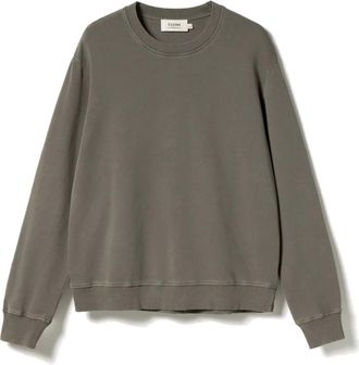 Elvine Caspian GMD Washed Cotton Sweatshirt - Heren - Sweatshirts - Grijs - XL - Katoen - Hoodies & sweatvesten