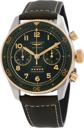 Longines Spirit Flyback Chronograph Automatic Green Dial Mens Watch L3.821.5.53.2